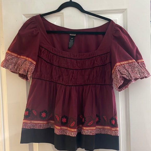 Anthropologie Lithe top size 10. zipper on side - Picture 1 of 7